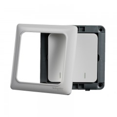 施耐德 电气 两开单控 二位双联开关插座 家用墙壁面板10A 睿意白