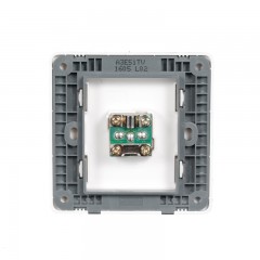 施耐德 电视插座 86型家用墙壁 单联有线闭路信号面板 睿意白色