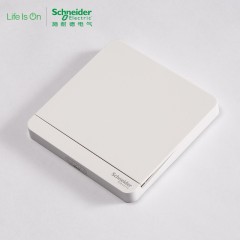 施耐德 电气 空白面板 开关电源插座白板 暗盒挡板盖板 绎尚镜瓷白