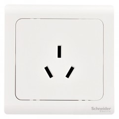 施耐德 开关插座面板 轻逸系列白色 空调插座 电源插座 16A三孔