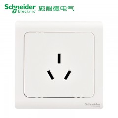 施耐德 开关插座面板 轻逸系列白色 空调插座 电源插座 16A三孔