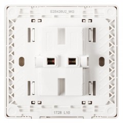 施耐德开关插座面板 轻逸金系列 86型墙壁10A电源插座 四孔