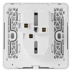 施耐德 开关插座 五孔 暗装二三插5孔电源开关 插座面板 绎尚白色