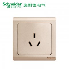 施耐德 开关插座面板 轻逸系列金色 空调插座三孔插座 16A三孔插座