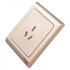 施耐德 开关插座面板 轻逸系列金色 空调插座三孔插座 16A三孔插座