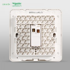 施耐德  一位单开单联单控 开关面板16A 绎尚金