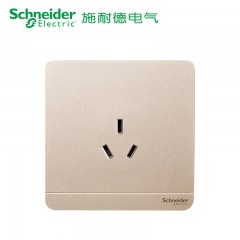 施耐德 三孔插座 空调电源 插座面板 16A 绎尚金