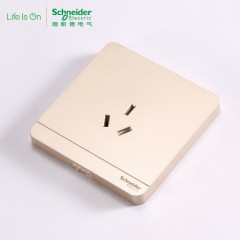 施耐德 三孔插座 空调电源 插座面板 16A 绎尚金