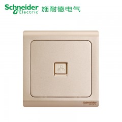施耐德 电气开关插座 电脑插座 网络网线 墙壁弱电面板 轻逸格调金