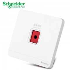 施耐德 报警开关面板 紧急警报开关按钮 绎尚镜瓷白