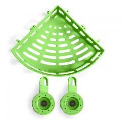 绿之源 强力真空吸盘浴室毛巾置物架肥皂盒防水无痕加固防摔置物架