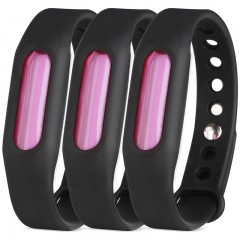 绿之源 可调节硅胶驱蚊手环扣3支装成人婴儿童孕妇宝宝户外防蚊圈