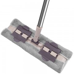 绿之源 灵巧清洁平板拖把木地板瓷砖家用推平板地拖布夹毛巾吸水