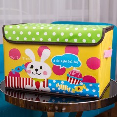 绿之源 加厚牛津布卡通收纳箱创意储物整理百纳箱 憨憨小熊