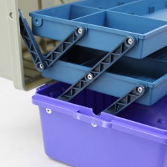 老A 三层折叠 17寸/19.5寸 塑料 工具箱 多功能 五金家用 LA109517