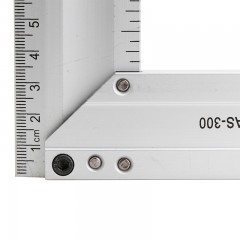 飞鹿 铝合金钢角尺 300mm 500mm 不锈钢双面刻度三角尺木工装修