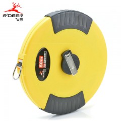 飞鹿 20米/30米/50米 玻璃纤维卷尺 皮尺 拉尺 盒尺 进口尺带