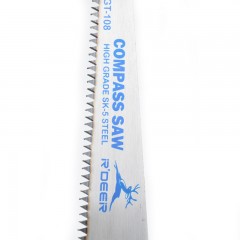 飞鹿 D型柄手锯 SK5钢三面磨齿野营锯/木工锯/手板锯/园林锯 GT-108