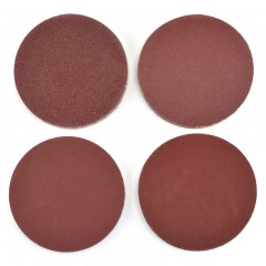 国产 80mm砂纸磨片 3寸植绒砂纸片  3吋自粘砂纸片 打磨片 拉绒磨片
