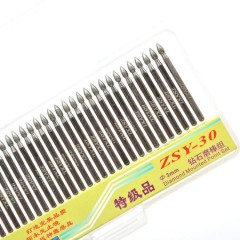 战神鹰 金刚石磨头30支装 尖球头型磨针 水滴形钻石磨棒 合金磨头  30-1