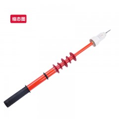 华泰 伸缩棒状防雨声光高压验测电笔35KV报警声光验电器10KV GDY-35