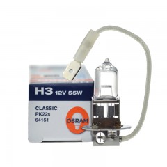欧司朗 汽车灯泡 64151 H3 12V 55W PK22S汽车卤素灯泡雾灯