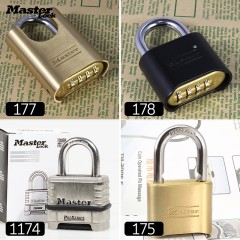 玛斯特 大门防盗锁具不锈钢仓库安全户外防水防锈密码挂锁家 633MCND