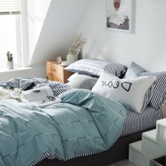 国产 北欧简约四件套全棉纯棉被套1.8m床双人被罩