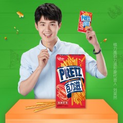 格力高 经典百力滋微辣虾味饼干65g/盒 高颜值 吃货 零食