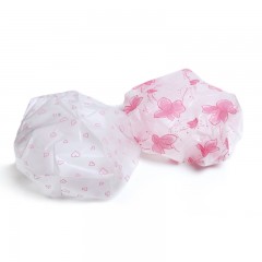 宜洁 韩版加大女士成人防水浴帽洗澡护耳洗头帽厨房防油帽子