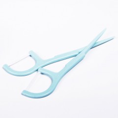 宜洁 一次性扁线牙线棒高拉力弓形牙线清洁剔牙缝牙签 50支/盒