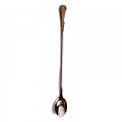 宜洁 长柄搅拌勺子汤匙特长不锈钢西餐具咖啡勺创意冰勺冷饮甜品勺