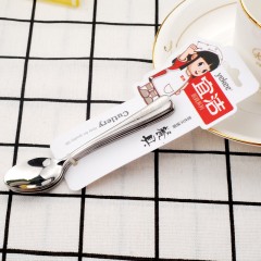 宜洁 不锈钢调味勺小勺盐勺汤勺不锈钢餐具调料勺食盐味精勺 3只装