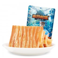 三只松鼠 零食手撕鱿鱼片60g 鲜香原味海味即食鱿鱼丝风琴鱿鱼