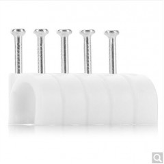 山泽 ZD-26 ZD-31 12mm圆形钢钉线卡线钉子网线钉子网线卡电线钉子