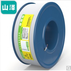 山泽 M50B-2C M100B-2C C28BWG-2C  2芯单股纯铜电话线