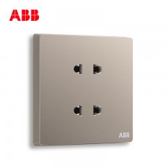 ABB 开关插座无框轩致朝霞金墙壁插座面板四孔插座AF212-PG