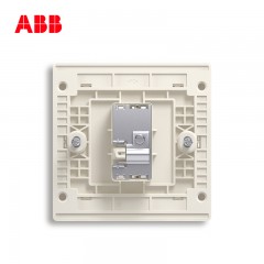 ABB 开关插座 轩致无框 朝霞金色 一位有线电视插座AF301-PG