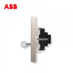 ABB 开关插座面板家用报警开关紧急按钮金色轩致朝霞金AF419-PG