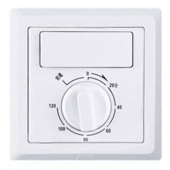 ABB 开关插座面板德逸雅白86家用换气扇单控定时组合开关AE411