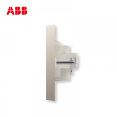 ABB 开关面板家用TV有线电视电脑插座网络信息轩致 金色AF325-PG