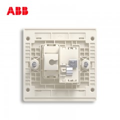 ABB 开关插座轩致无框朝霞金色二位电视/6类电脑网络插座AF334-PG