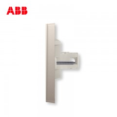 ABB 开关插座 轩致无框 朝霞金 二位6类六类电脑网络插座AF329-PG
