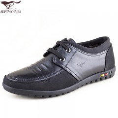 七匹狼 男鞋专柜秋季头层牛皮男士皮鞋休闲鞋真皮透气潮流鞋子
