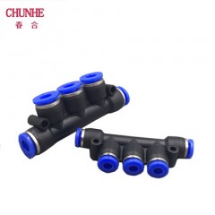 春和 气管接头气动快速 塑料快插PK4 PK6 PK8 五通 接外径PK10 PK12