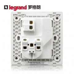 罗格朗 墙壁86型二三插一开五孔带开关的插座面板家用插板逸景