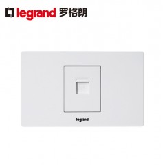 罗格朗 118型电脑网络网线插座面板网口插座面板小盒