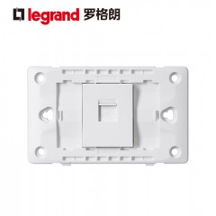 罗格朗 118型电脑网络网线插座面板网口插座面板小盒