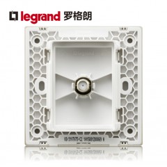 罗格朗 仕典米兰金F头宽频电视 86型有线电视高保真TV插座面板