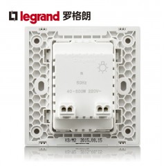 罗格朗 220V可调光开关面板无极调节器灯光调节亮度调控开关